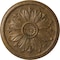 Ekena Millwork Kaya Ceiling Medallion (Fits Canopies up to 5 1/4"), Hand-Painted Rubbed Bronze, 23 5/8"OD x 1 1/2"P CM23KARZS - alternate 1